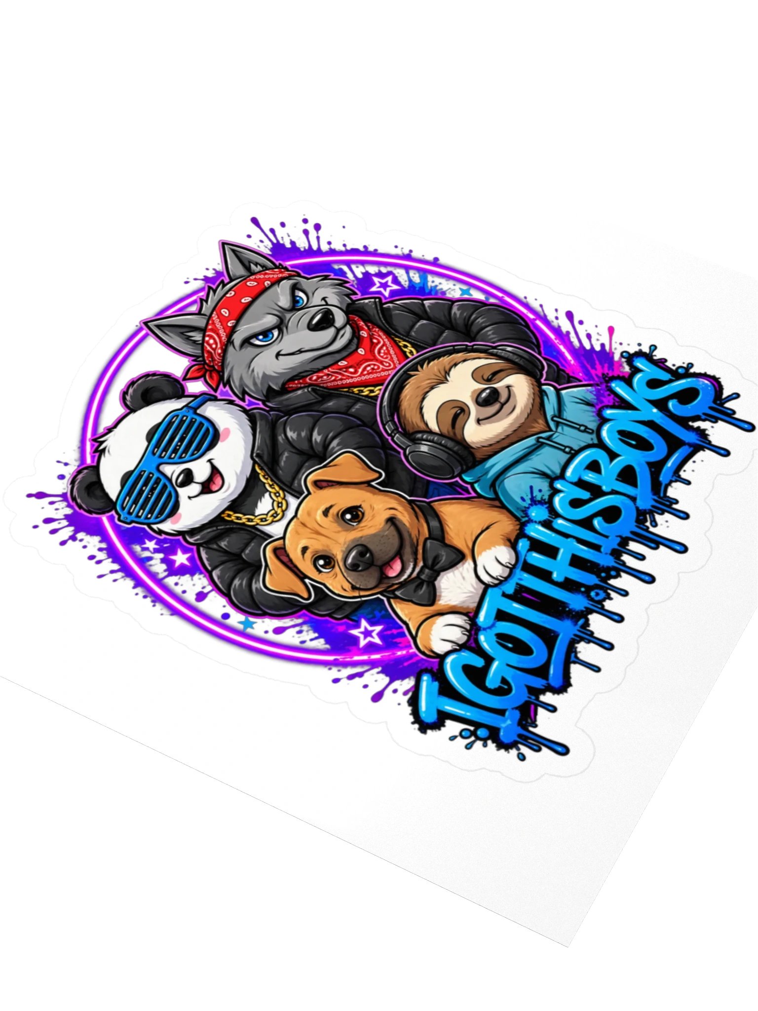 IGotThisBoys Squad Kiss Cut Sticker product image (3)