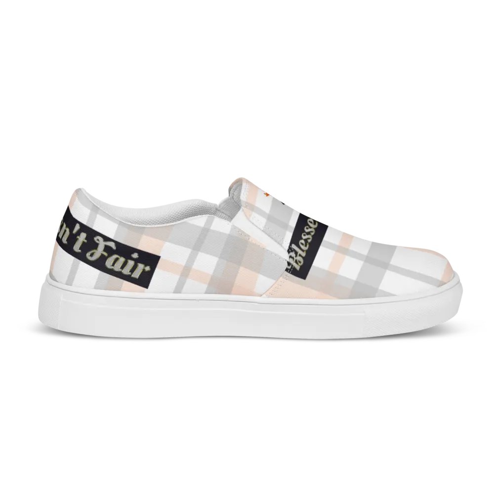 BBG Pink Plaid Women's Slip On V2 product image (6)