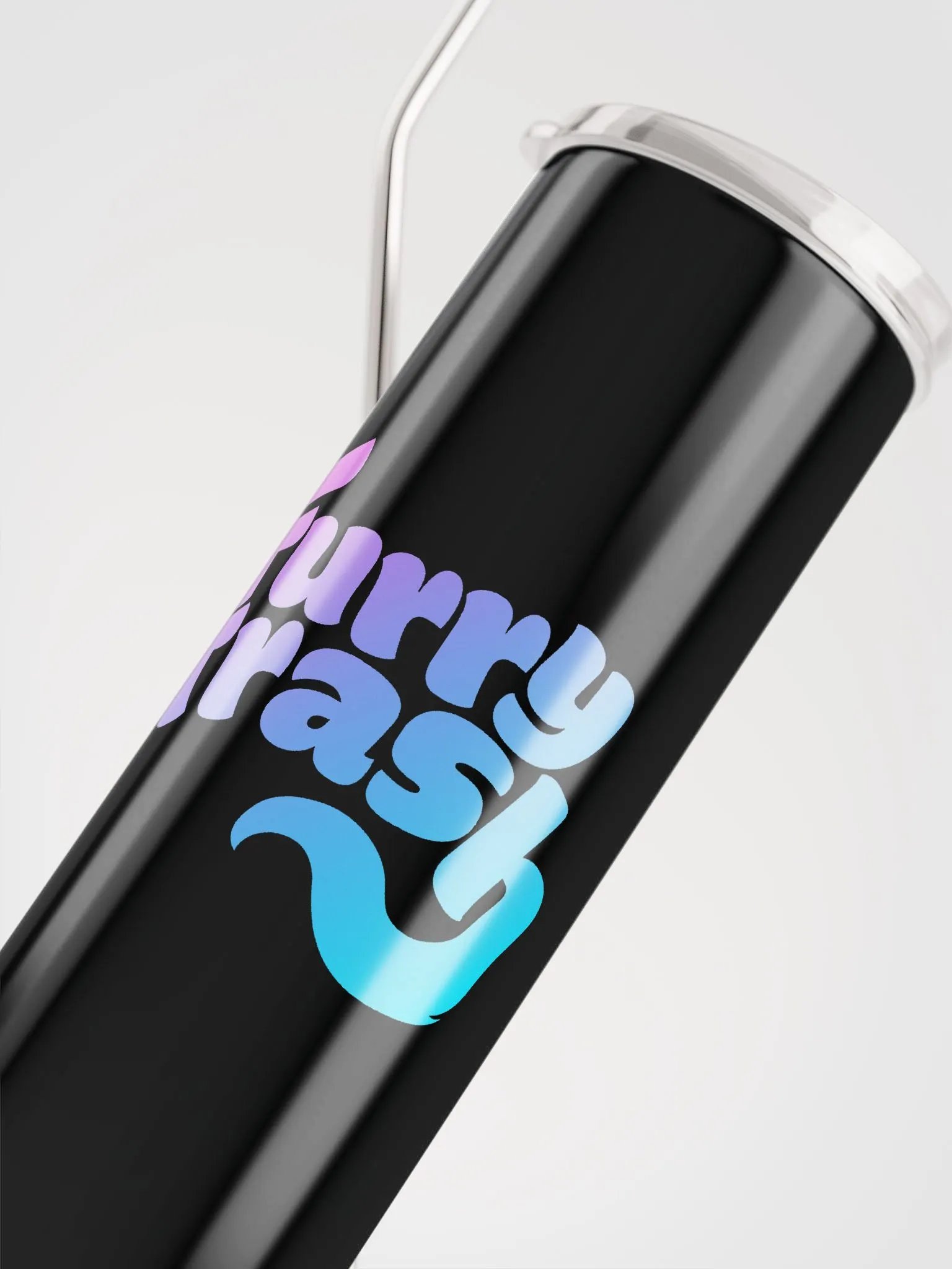 Furry Trash Tumbler – Bubble Logo (Horizontal) product image (5)