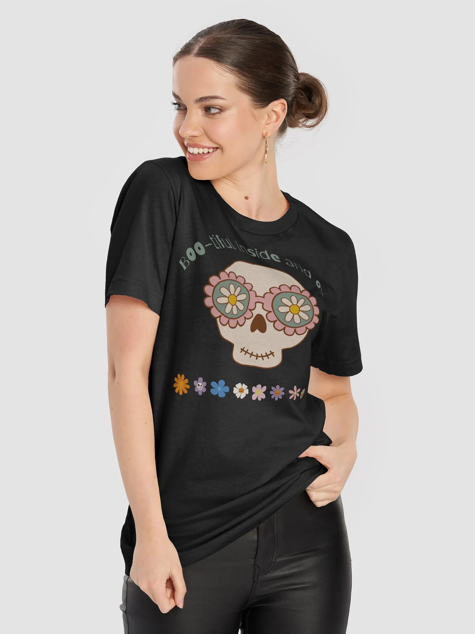 Boo-tiful inside and out T-Shirt product image (4)