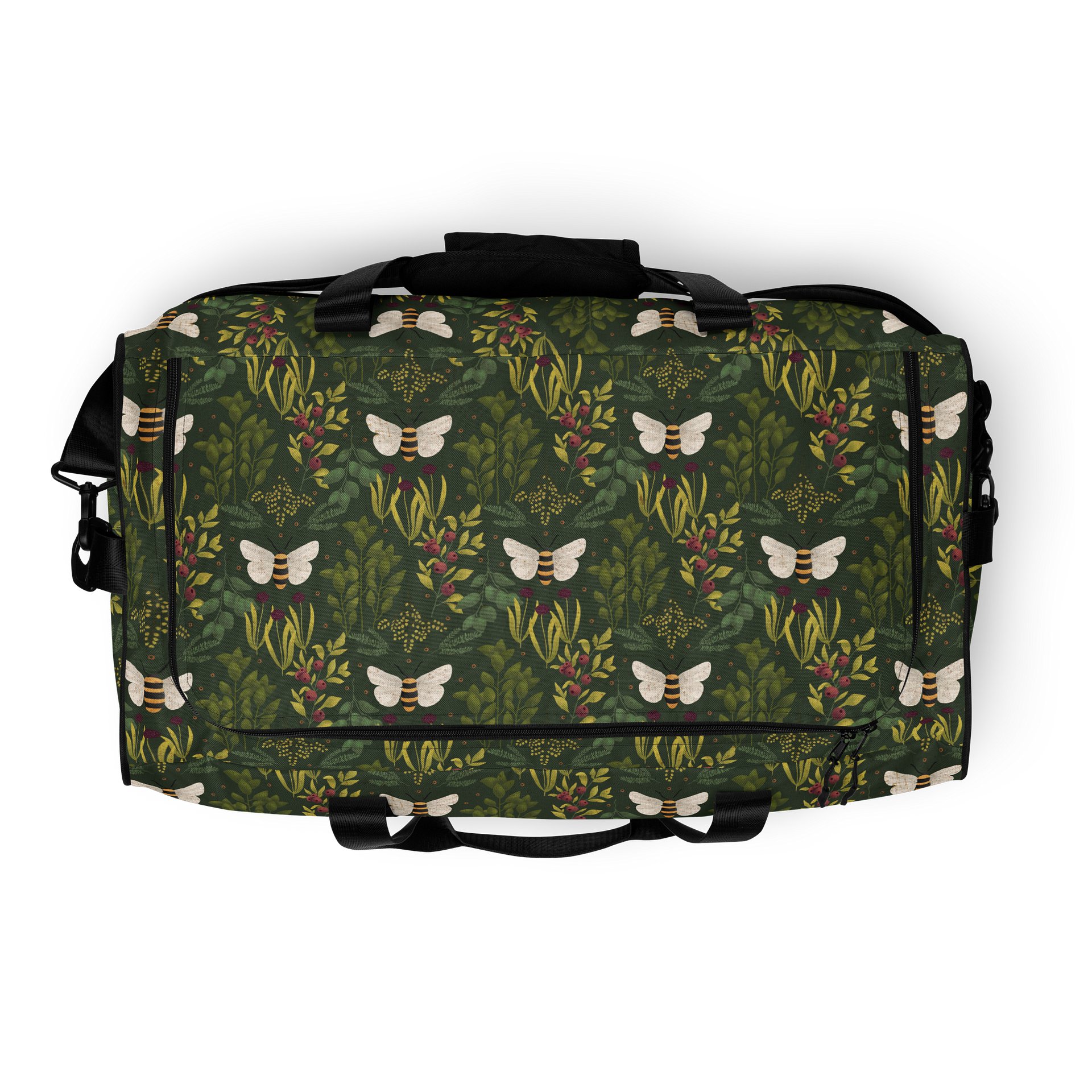 Bees and Foliage Duffel Bag product image (8)