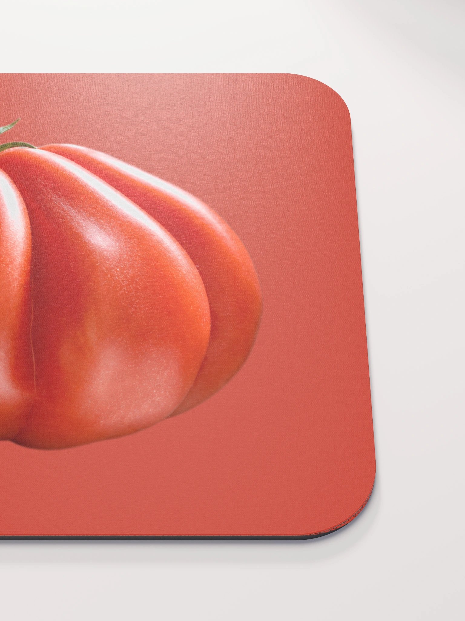 Heirloom Tomato Mouse Pad | Bold Red Monochrome Desk Mat from Original Photo product image (5)