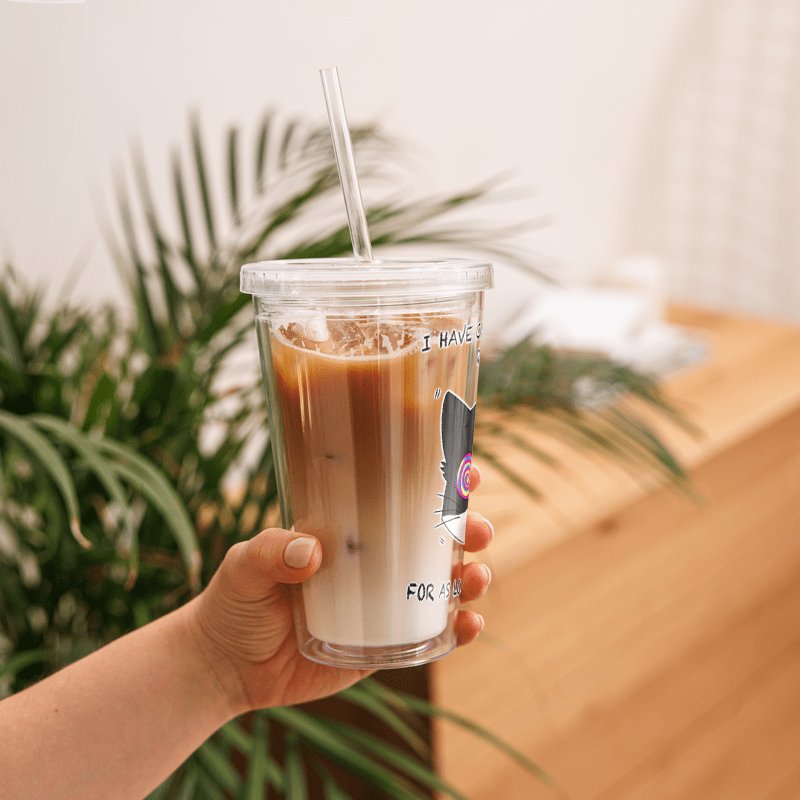 Rage Cat Clear Plastic Tumbler product image (8)
