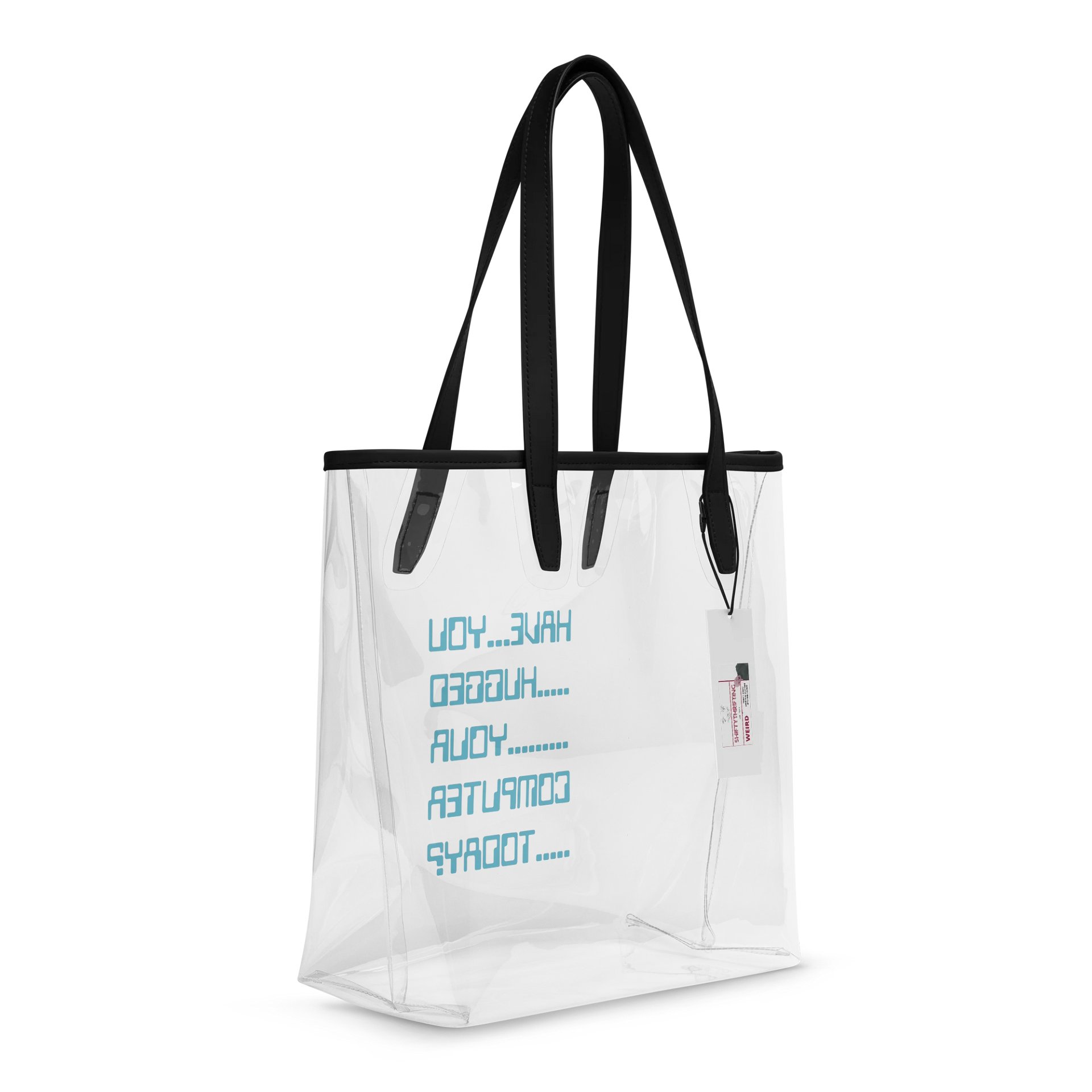 Have You Hugged Your Computer clear tote product image (3)