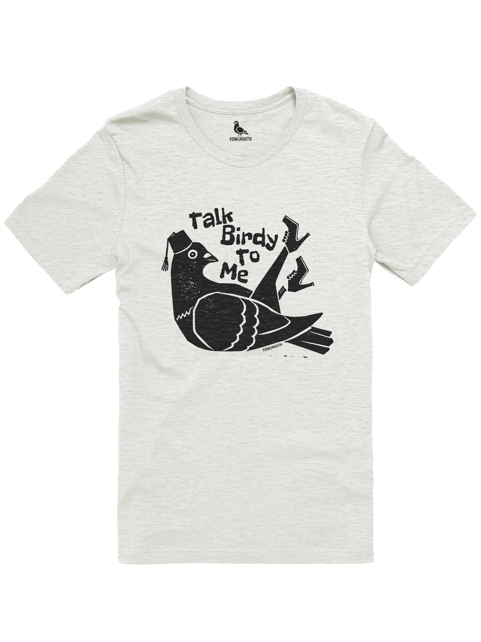Fowlmouth Talk Birdy To Me Pigeon Supersoft T-shirt product image (1)