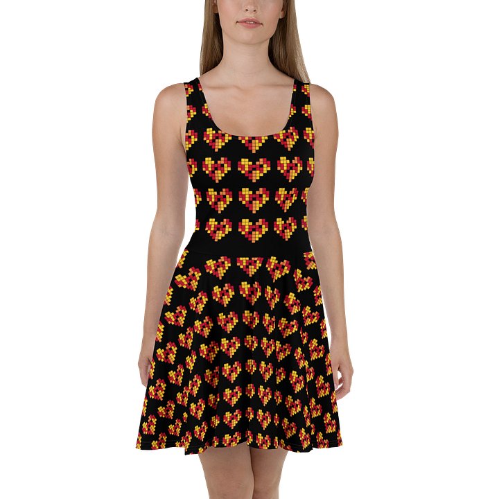 Pixel Art Hearts Dress 8-Bit Retro product image (1)