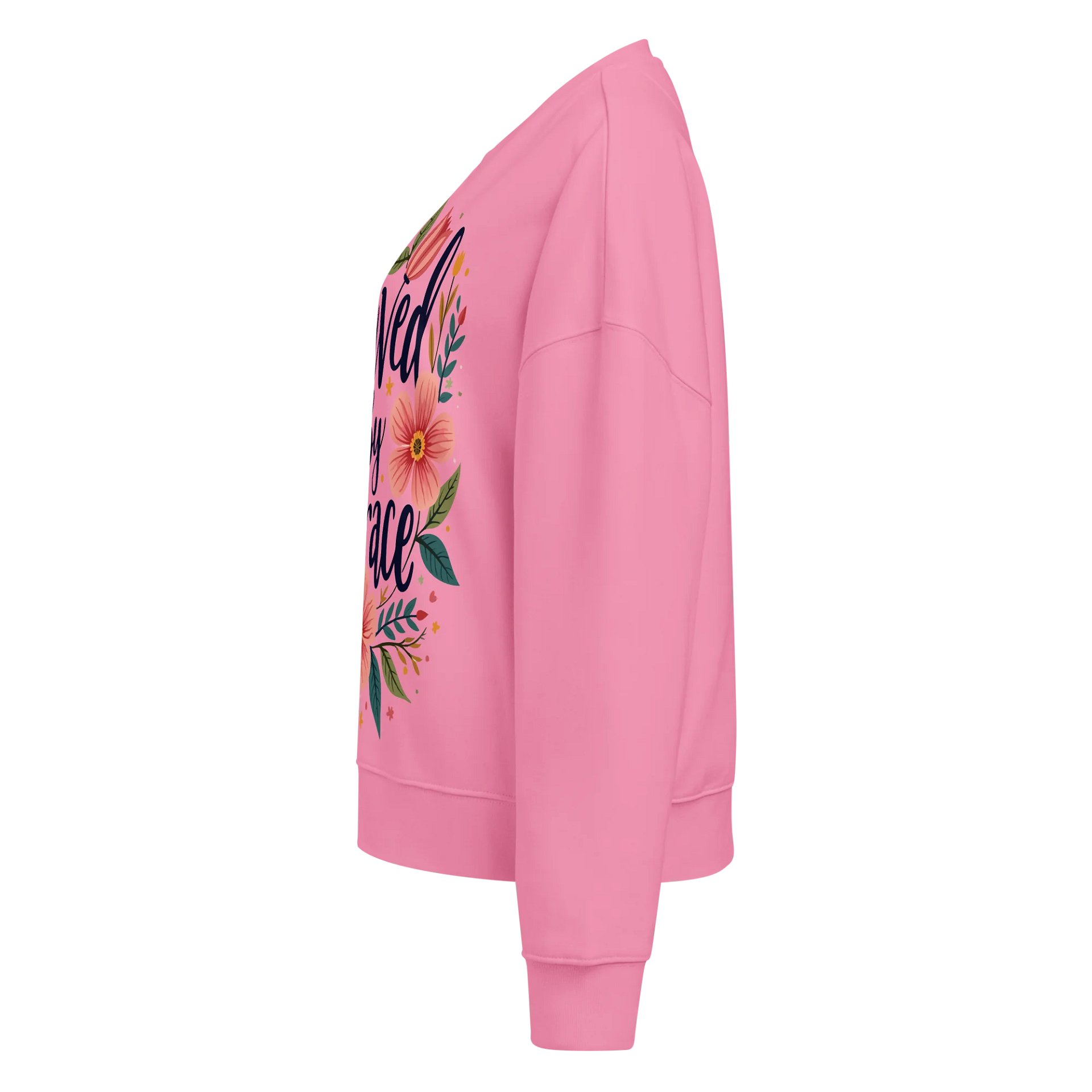 Saved By Grace Women's Organic Crewneck Sweatshirt product image (3)