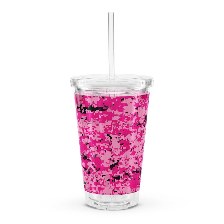 Pixelated Pink Camo Double Wall Tumbler product image (2)