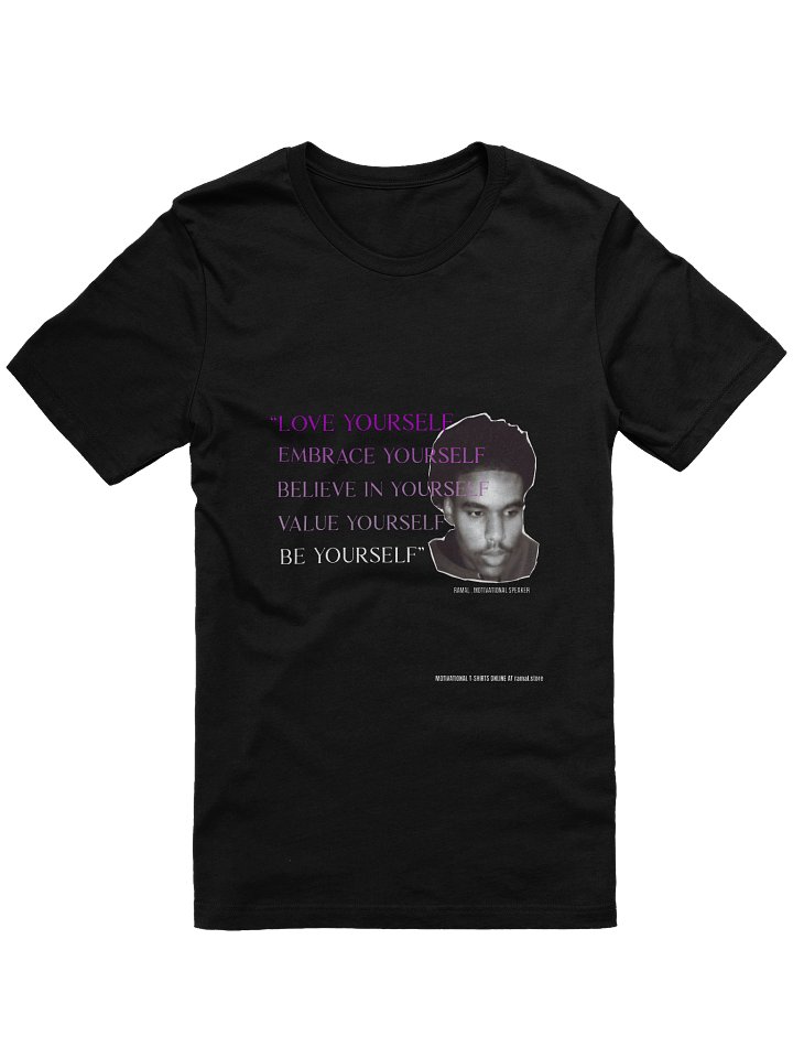 MOTIVATIONAL T-SHIRT - PURPLE LETTERS product image (1)