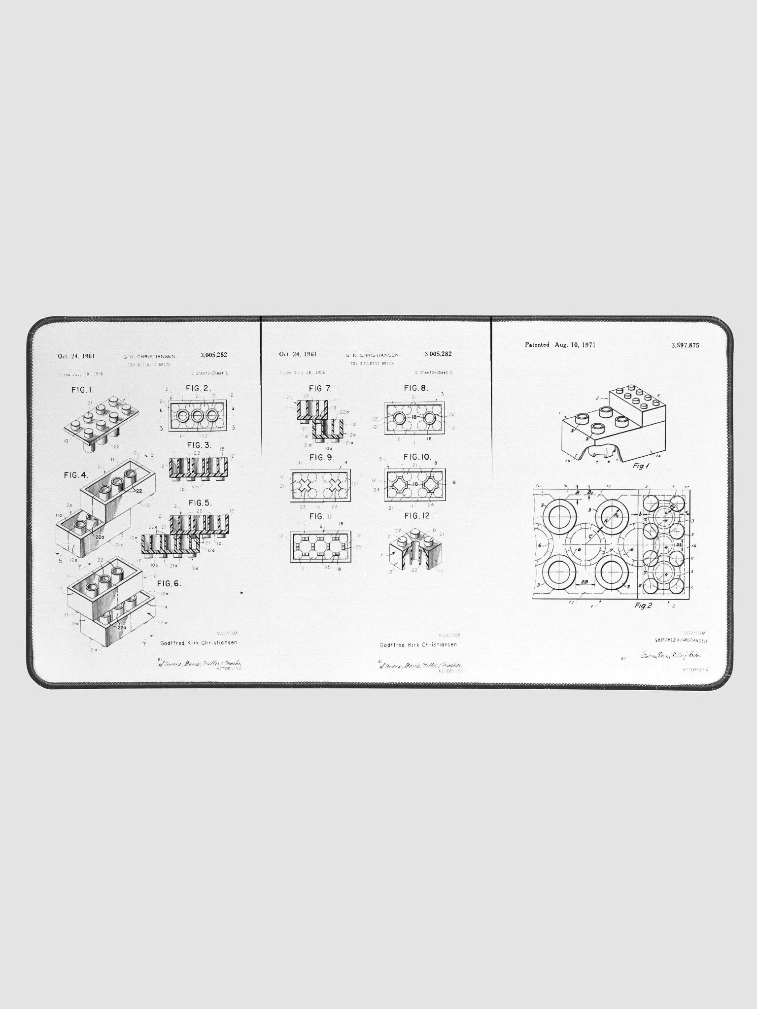 LEGO Patent Deskmat product image (1)