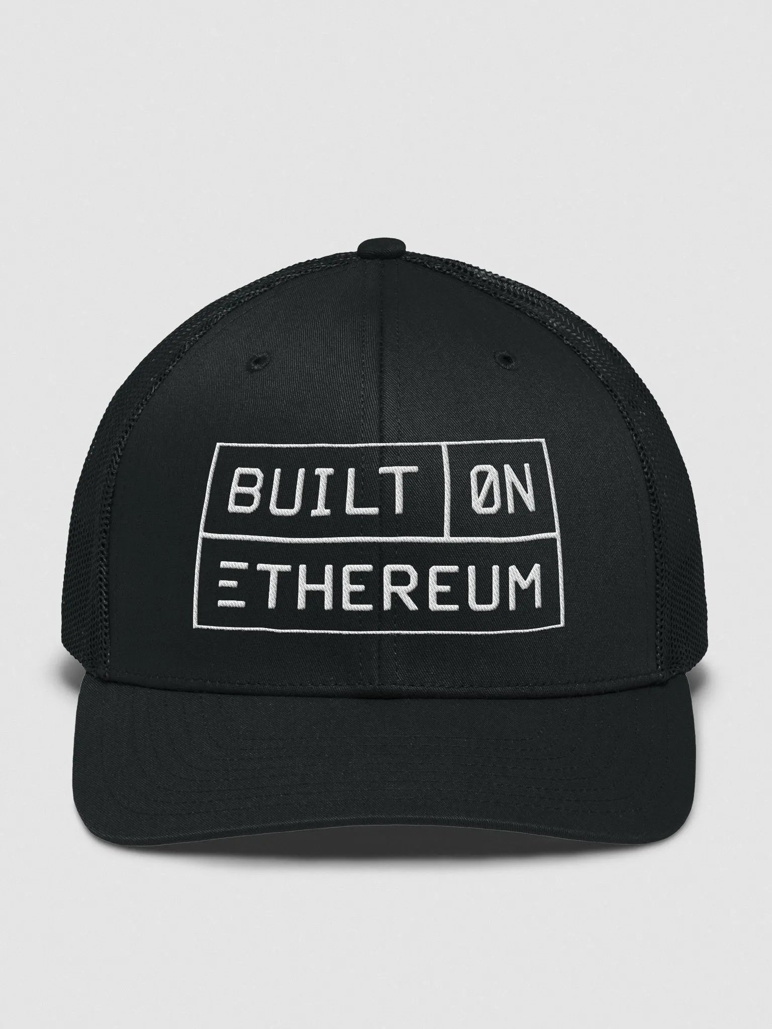 Built on Ethereum cap - white product image (1)