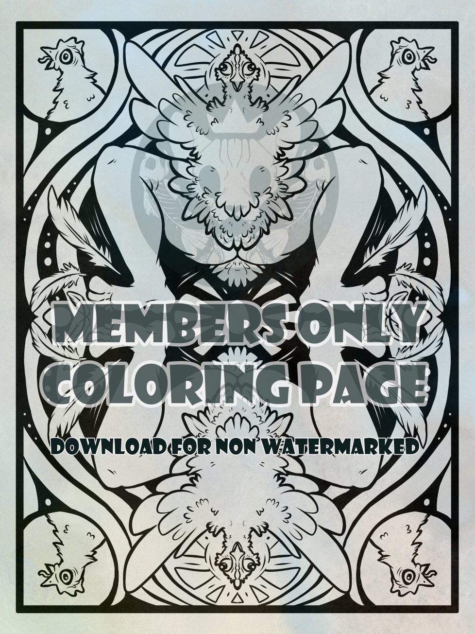 Perfectly Normal Chicken - Coloring Page product image (1)