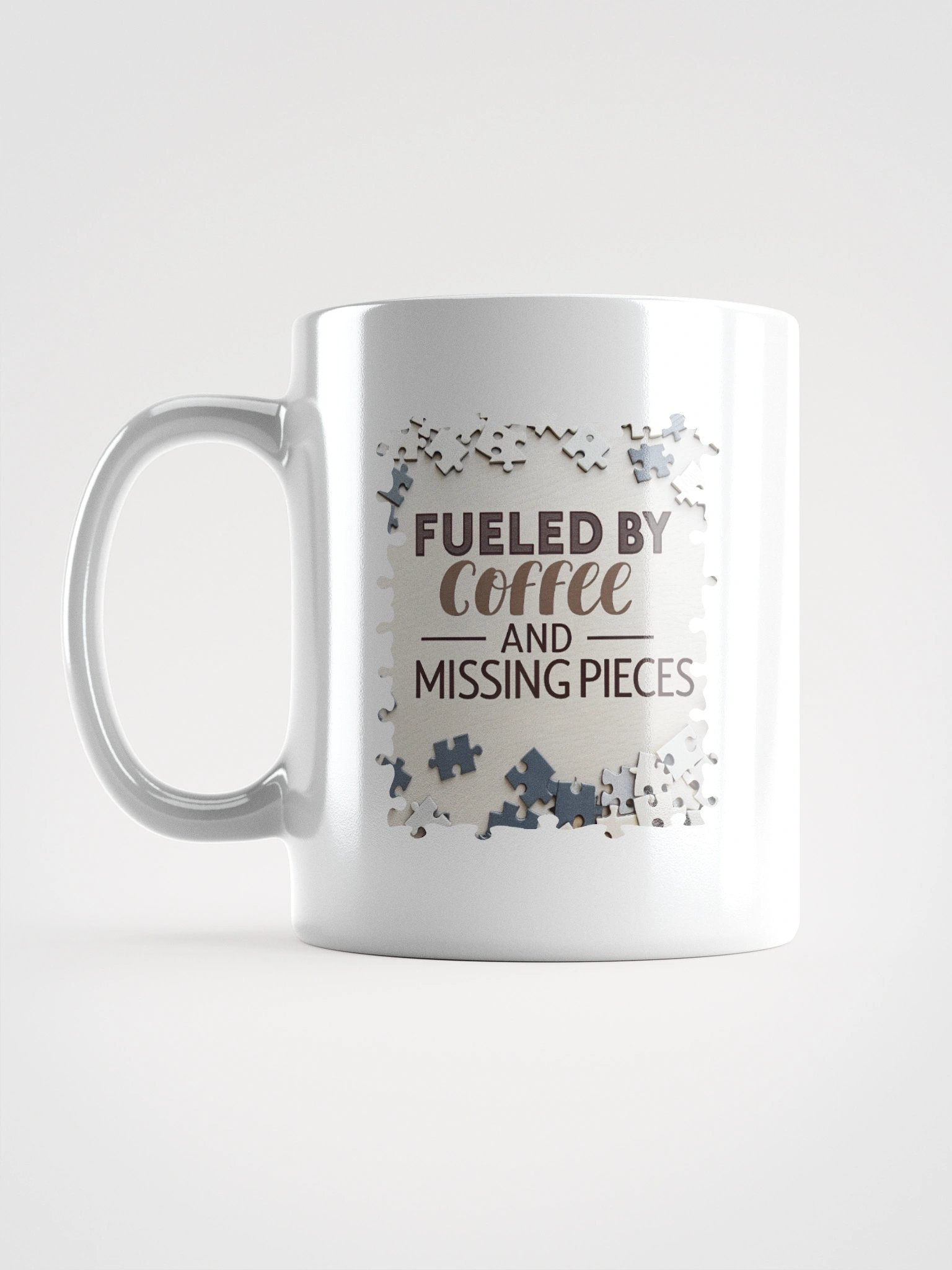 Fueled by Coffee & Missing Pieces Mug product image (1)