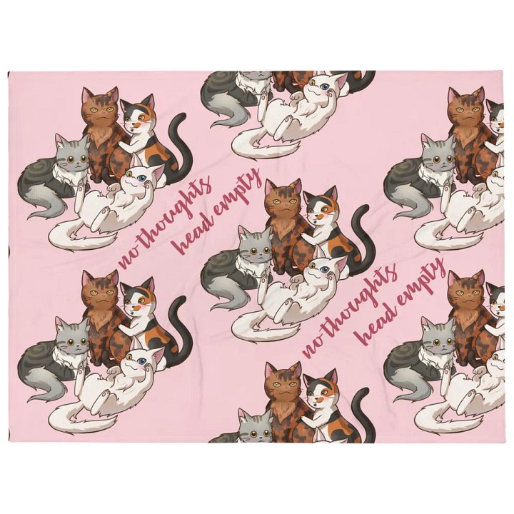 No Thoughts Head Empty Blanket product image (1)