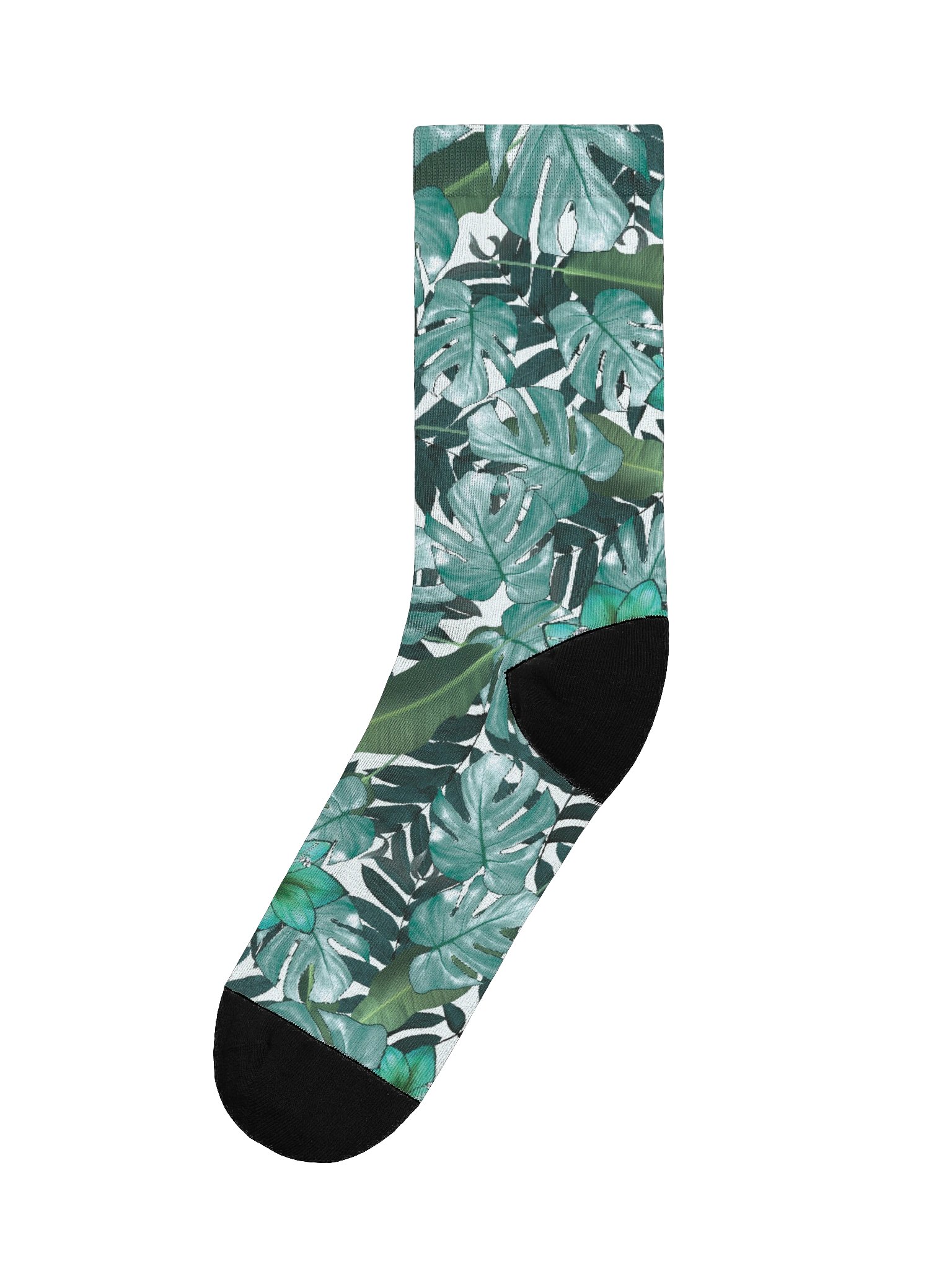 Green Floral EcoArt Crew Socks product image (1)