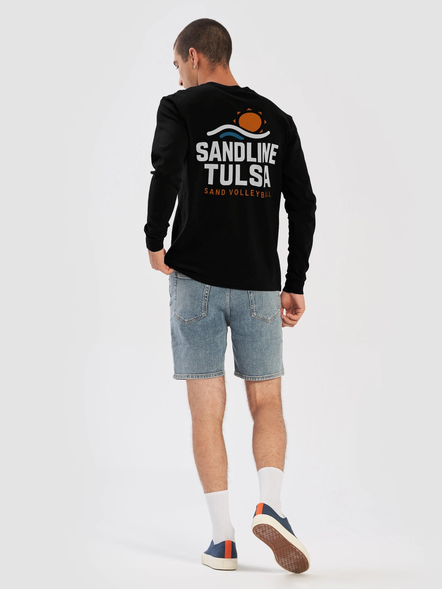 Front Pocket Logo and Full Back Graphic Long Sleeve (Light Logo) product image (8)