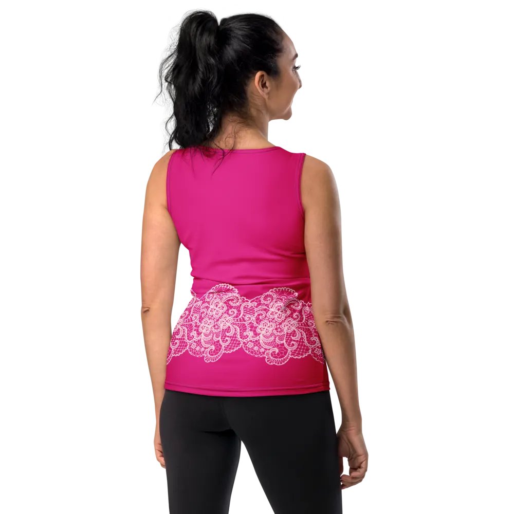 Lace Pink Premium Sportswear Tank Top product image (9)