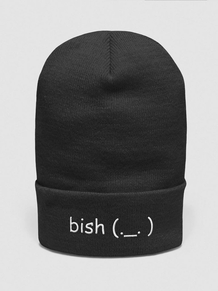 bish (._. ) Yupoong Cuffed Beanie (Dark) product image (4)