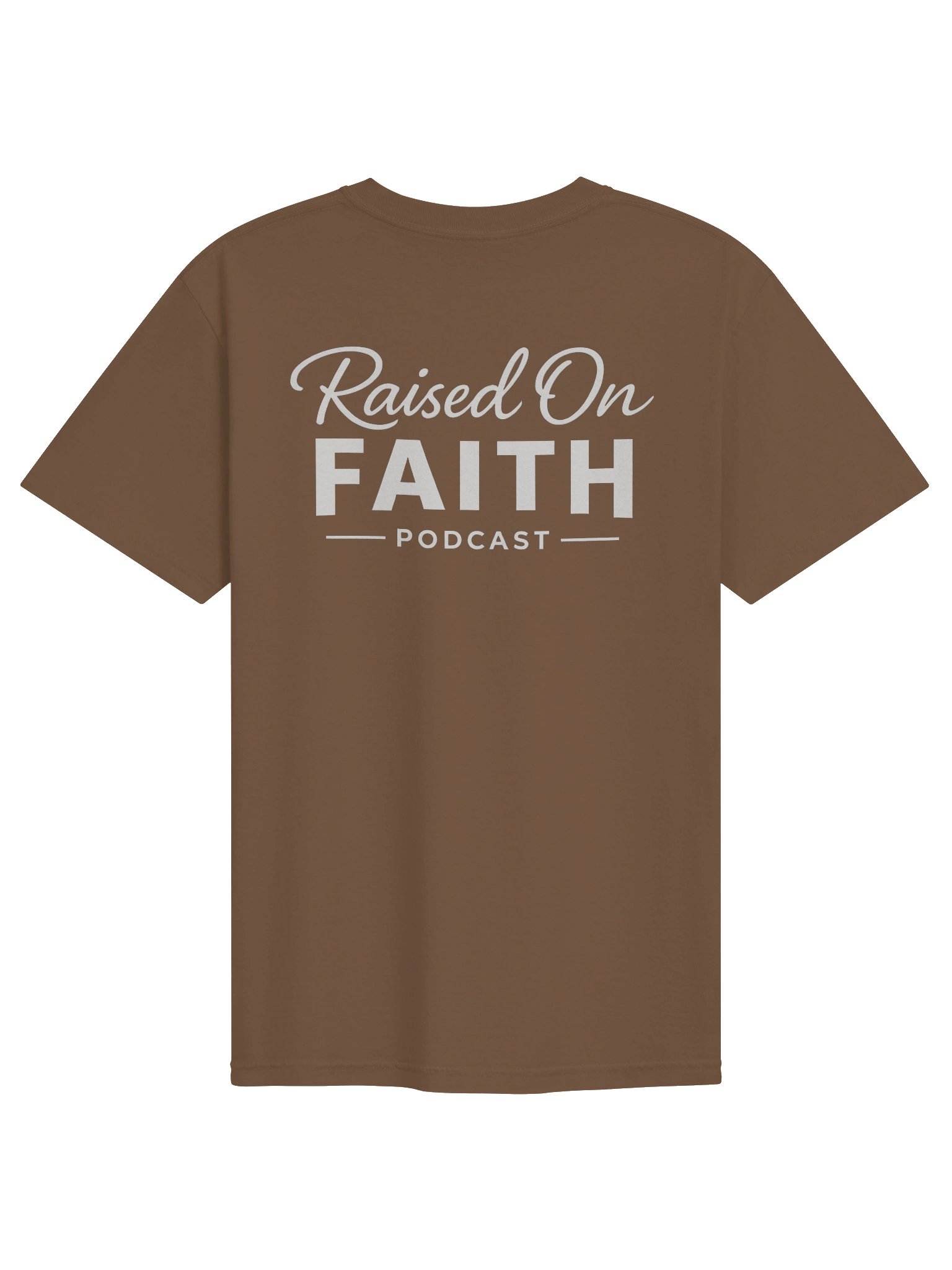 Raised on Faith Tee - Espresso/White product image (2)