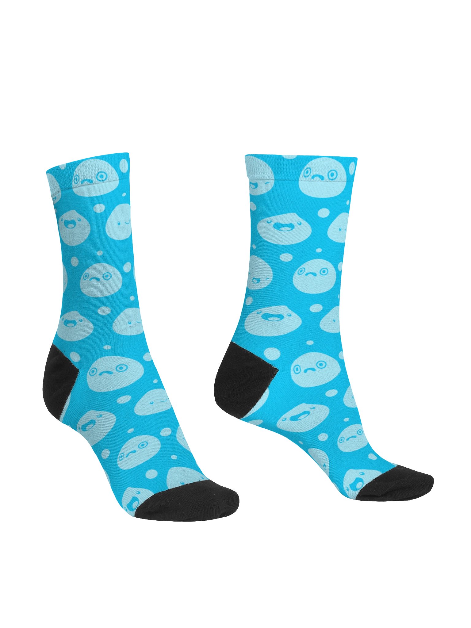 Blue Slime Pattern Socks product image (3)