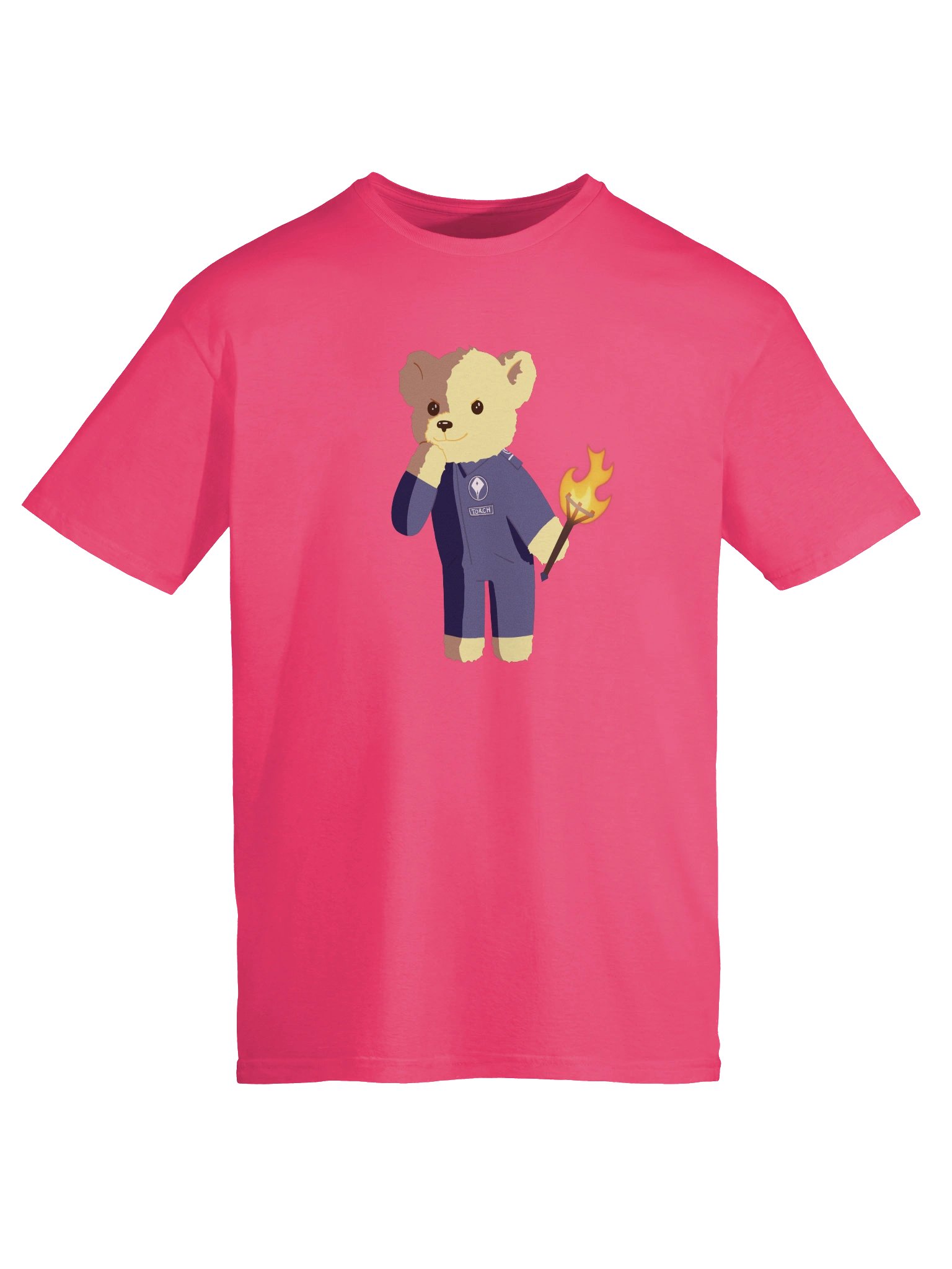 Really Pink T-Shirt With TorchBear On it product image (5)