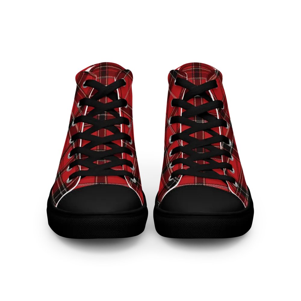 Red Tartan Shoes - Men's High Tops product image (4)
