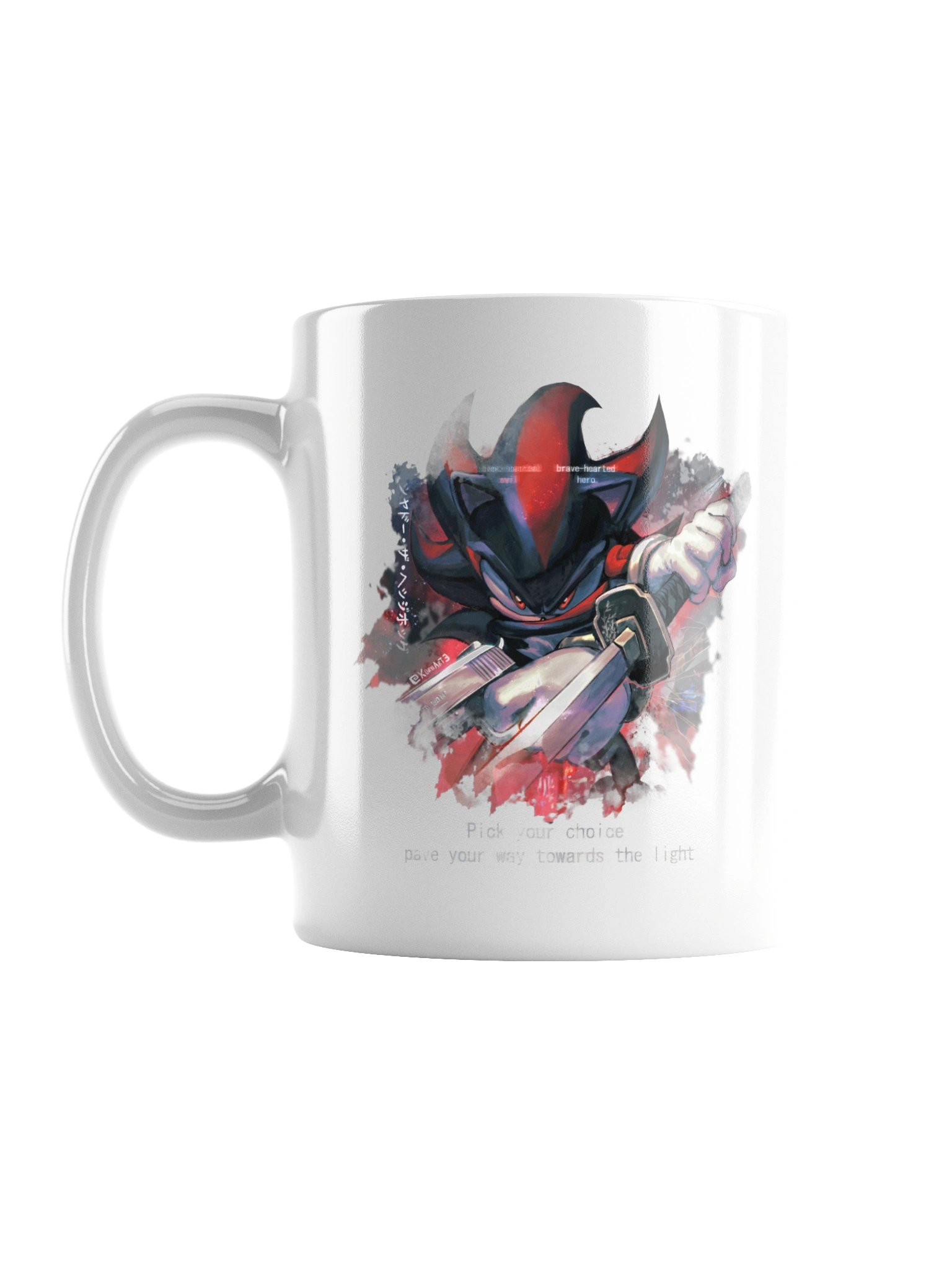 Shadow White Glossy Mug product image (1)