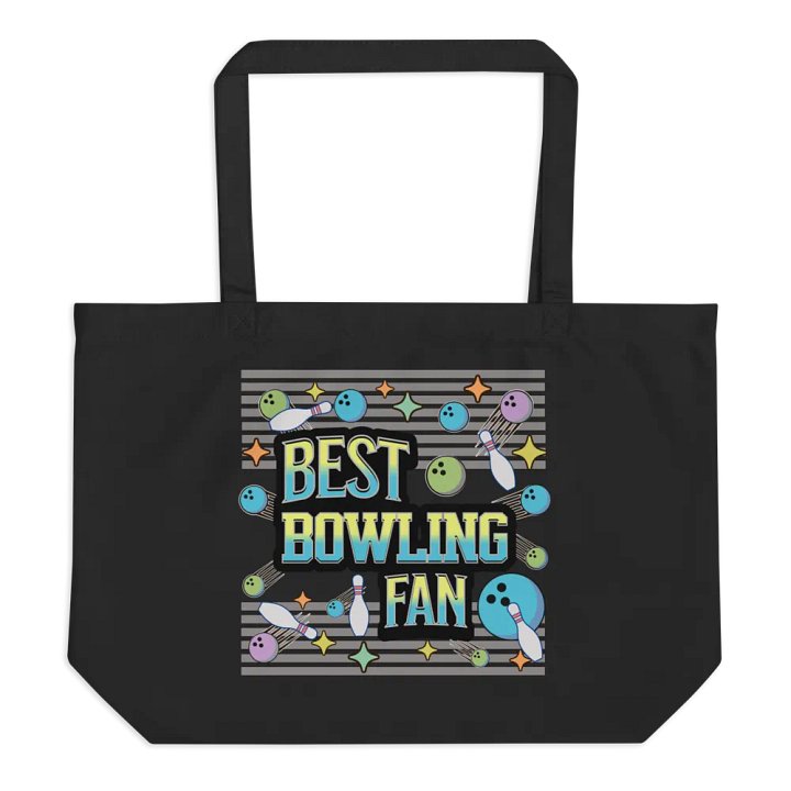 Best Bowling Fan Fanatic Organic Tote Bag product image (1)