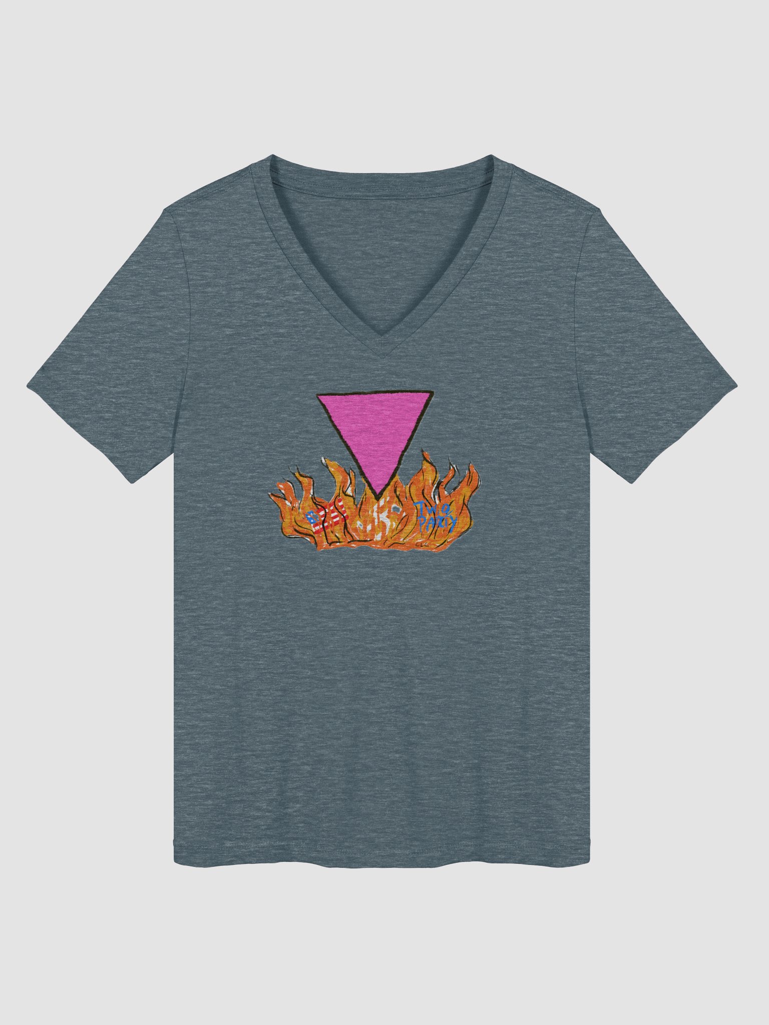 Burn It All Down V-Neck tee product image (3)