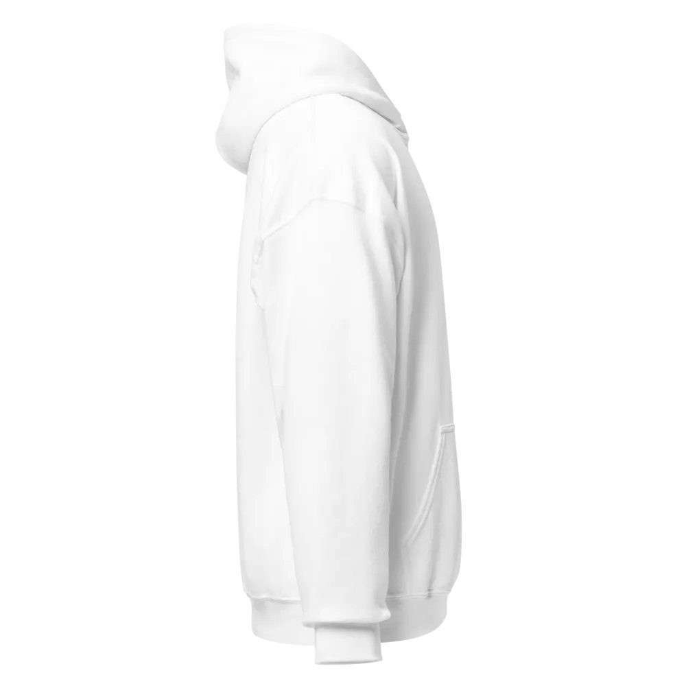 Black Healthbar Embroidered on White Classic Hoodie product image (3)