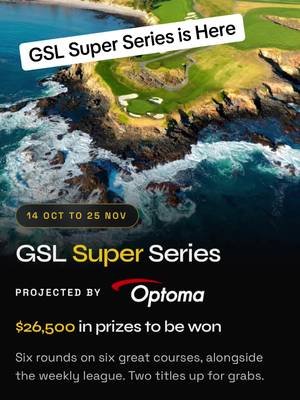 Golf SIm Leagues Super Series is Here. 6 weeks with epic prizes +cash!!🔥⛳️ Sign up today. #gsr #gsl #simgolf #golf 