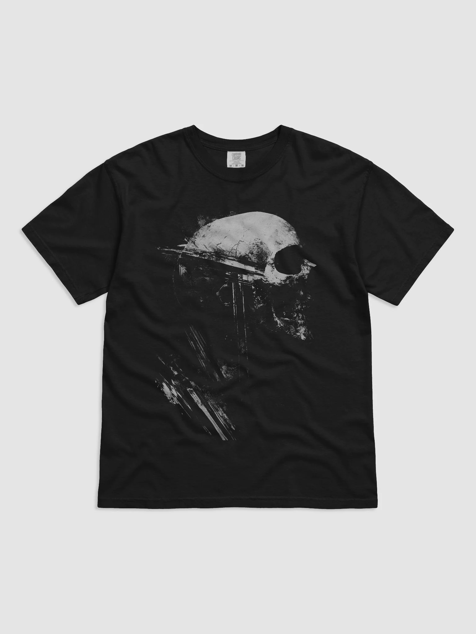 Raven Skull Black Short-Sleeve Graphic T-Shirt product image (1)