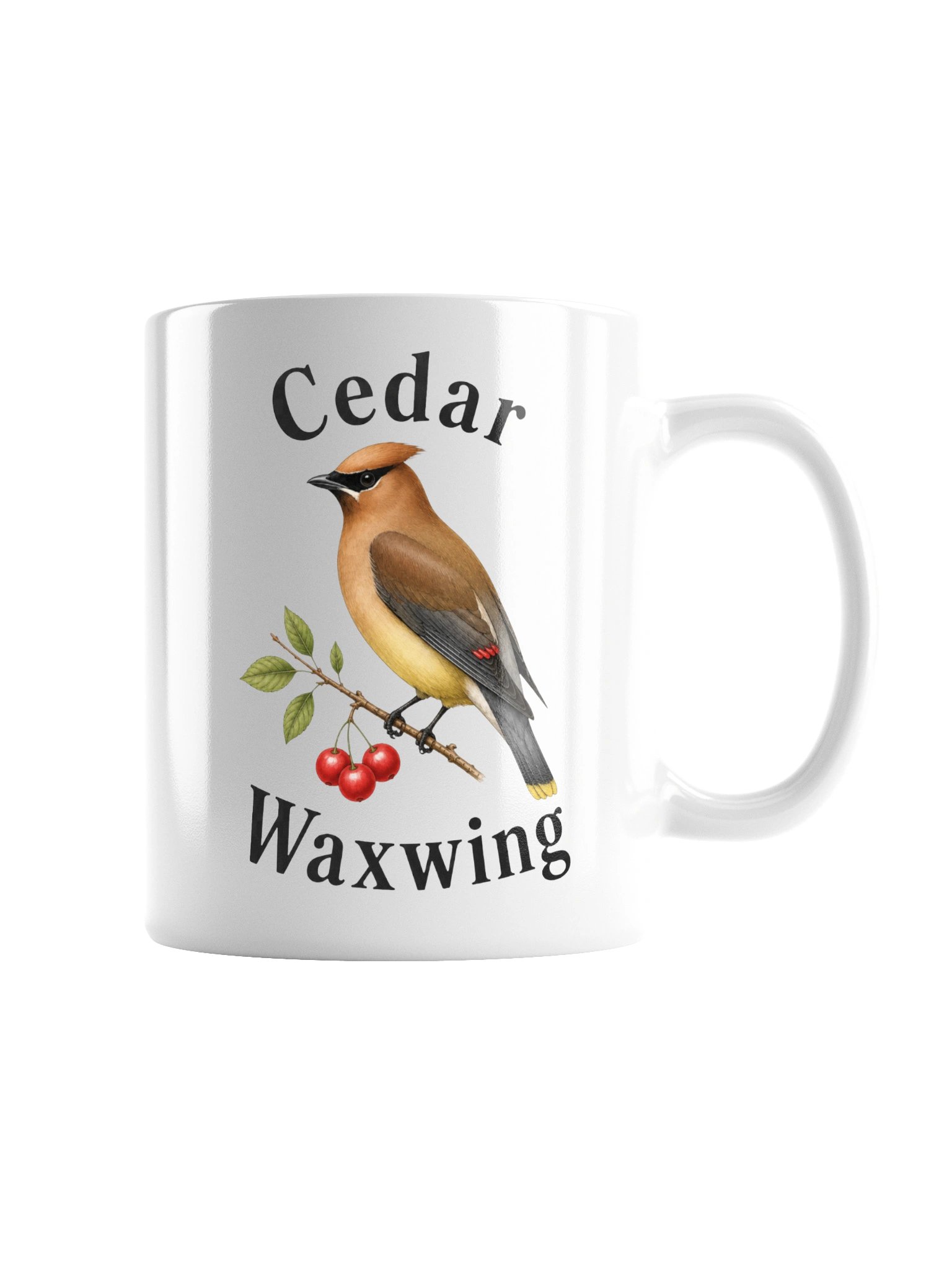 Cedar Waxwing Bird Mug – Nature & Bird Lover Gift product image (2)