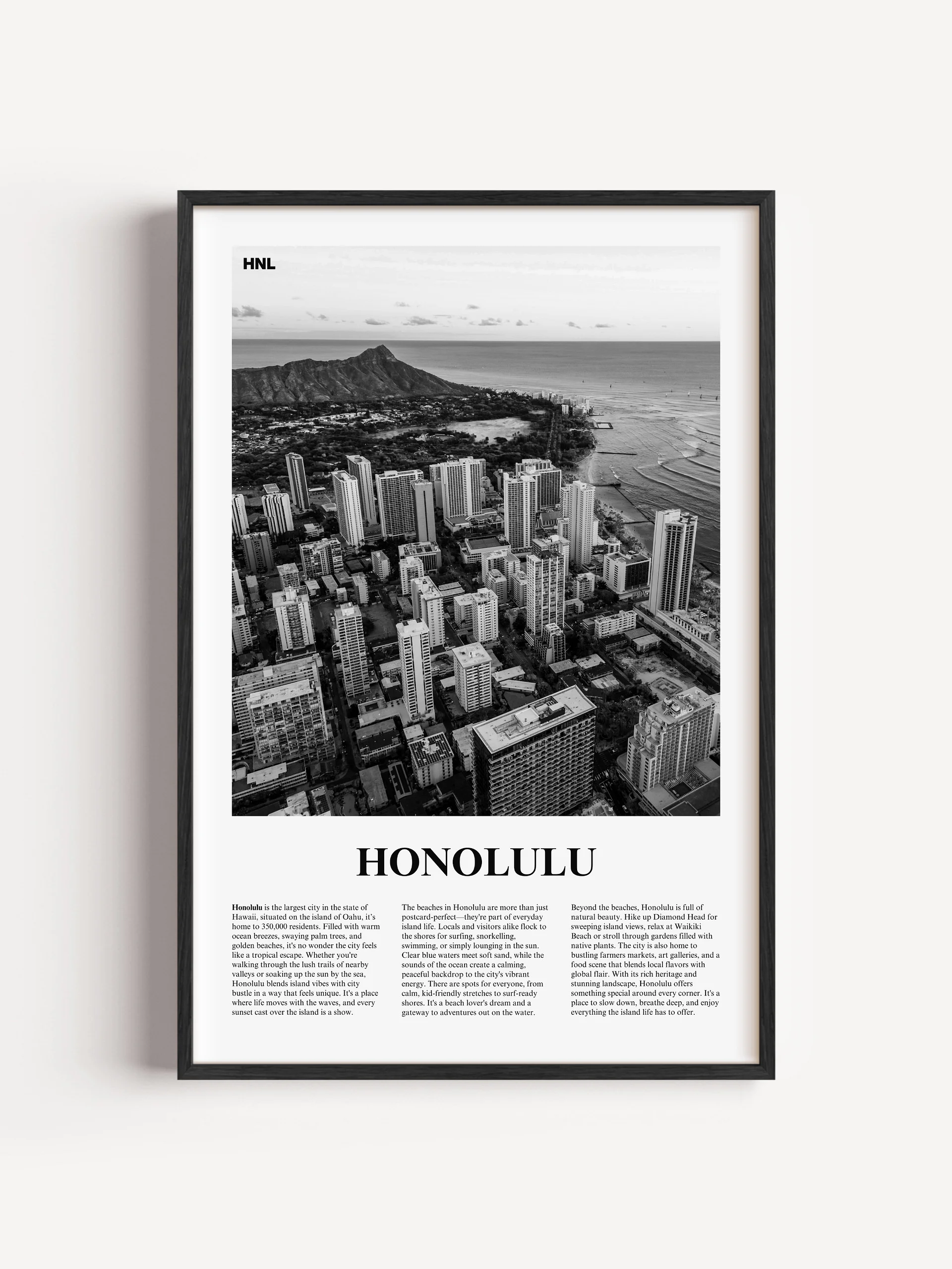 Honolulu 01 Newspaper Poster product image (1)