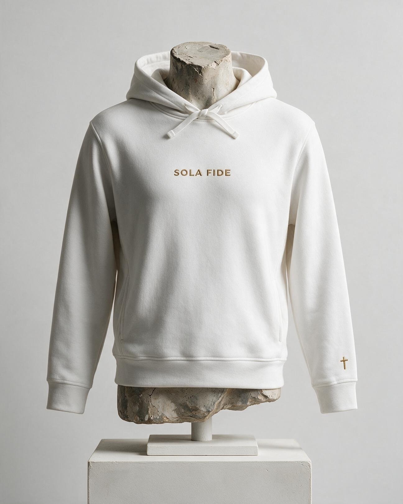 SOLA FIDE ORGANIC-BLEND SIDE-POCKET HOODIE DARK product image (1)
