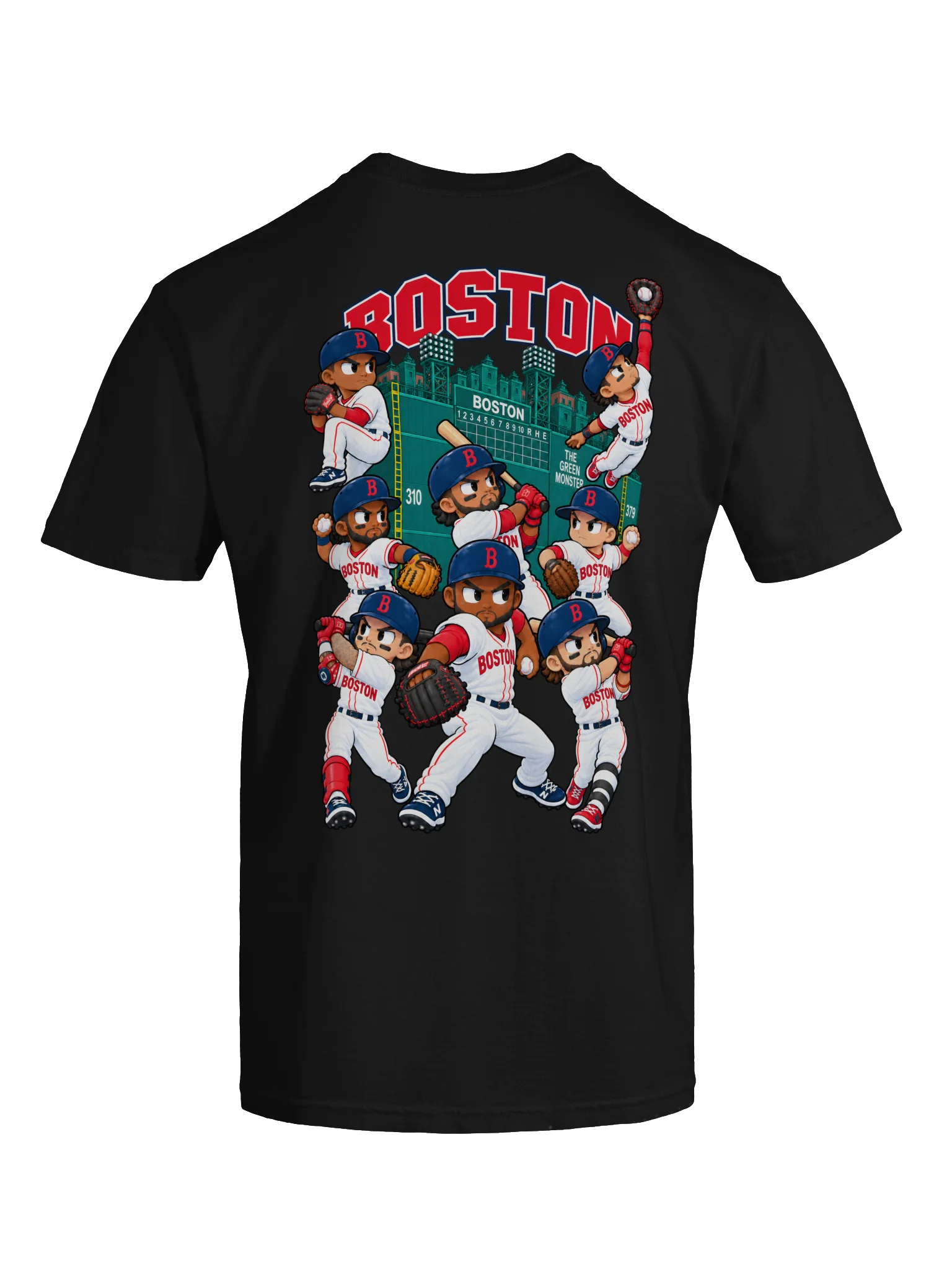Boston Baseball 2026 Animated Player Back Print T-Shirt product image (11)