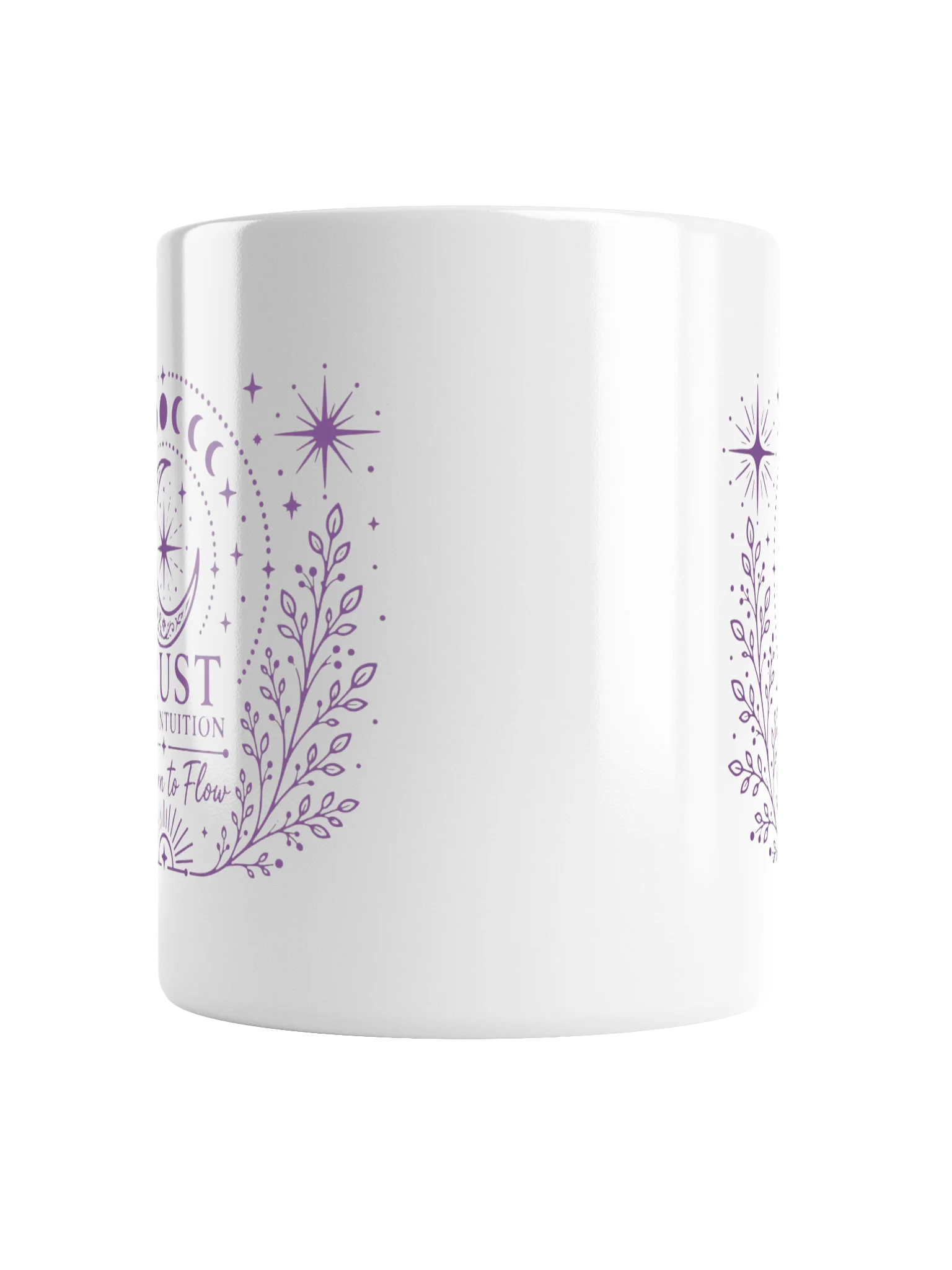 Trust Your Intuition White and Purple Mug product image (2)