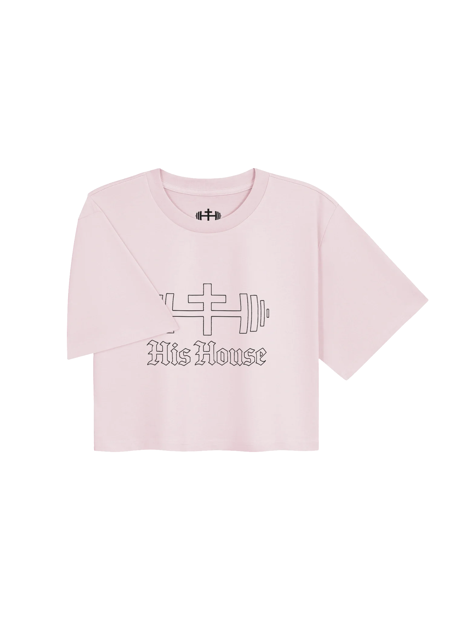 His House Womens Classic Crop Tee - Orchid/White/Ecru by His House