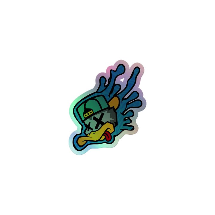Slain Duck Sticker Holographic product image (1)
