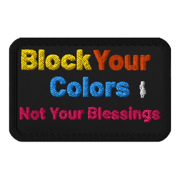 Block Your Colors Patch - Black product image (1)