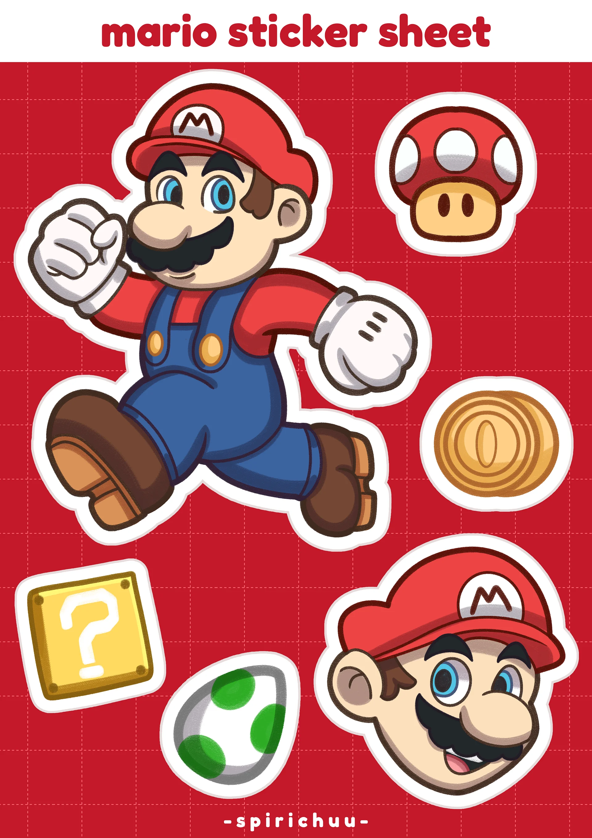 Super Power Up Sticker Sheet! product image (1)