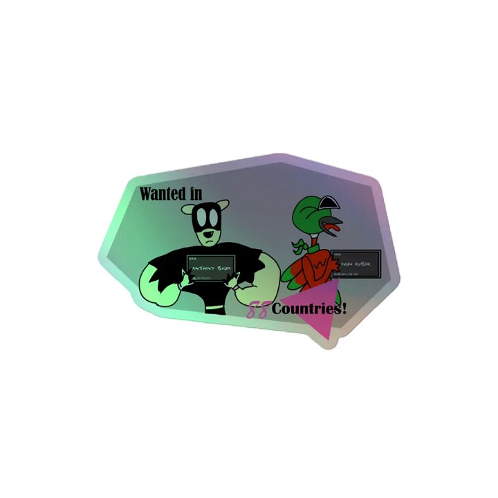Vermili and Eudo: Wanted in 88 Countries! (Shiny Sticker) product image (2)