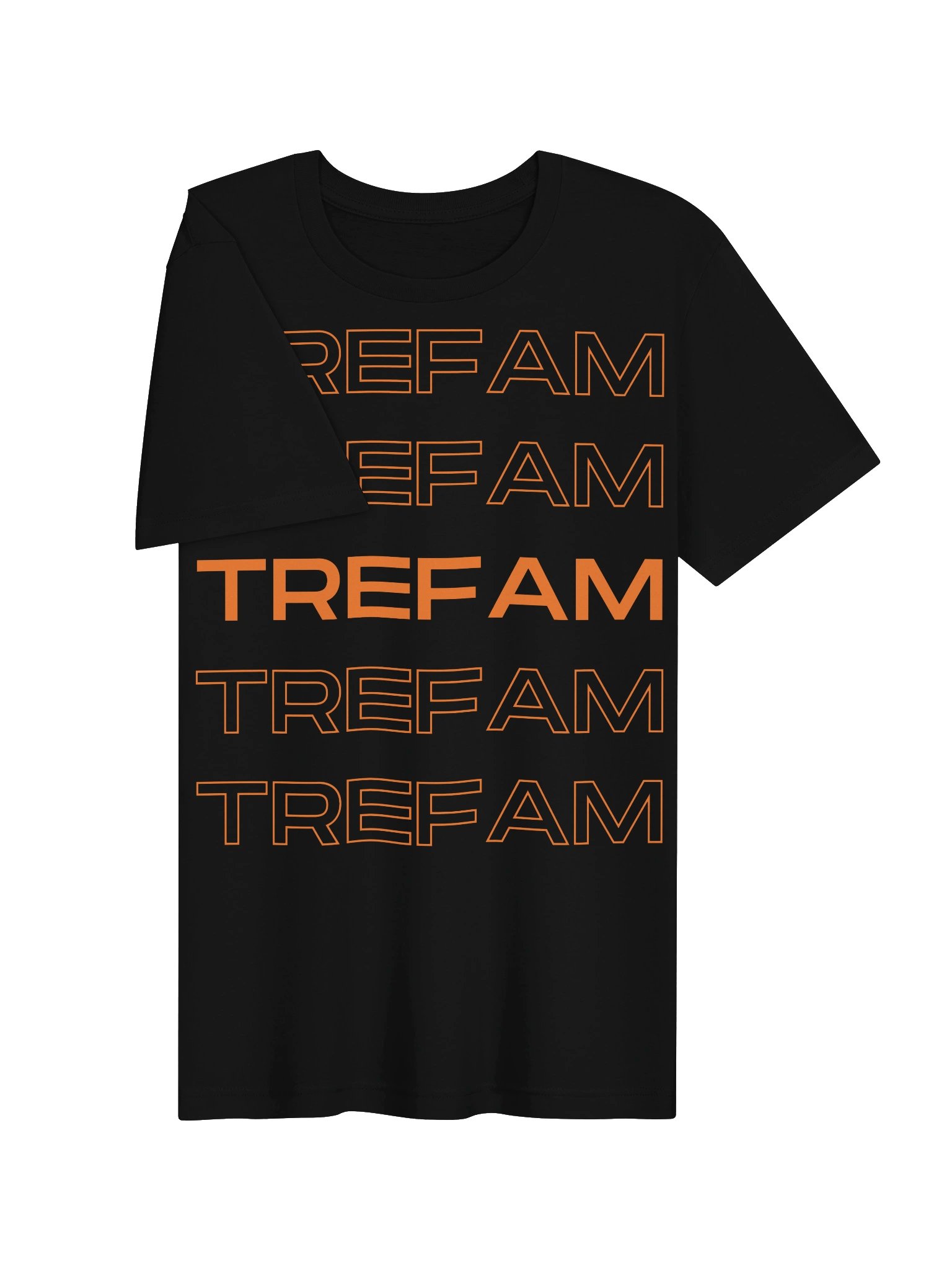 TREFAM Bold Orange Outline Tee product image (7)