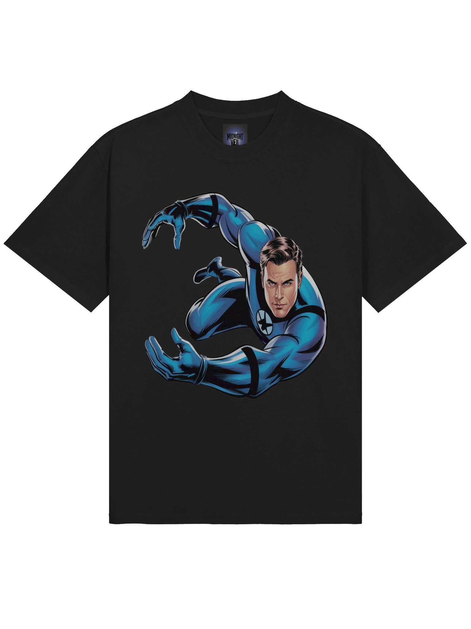 Mister Fantastic Dynamic Flex Oversized Faded T-Shirt – Azure Limb Labyrinth product image (5)