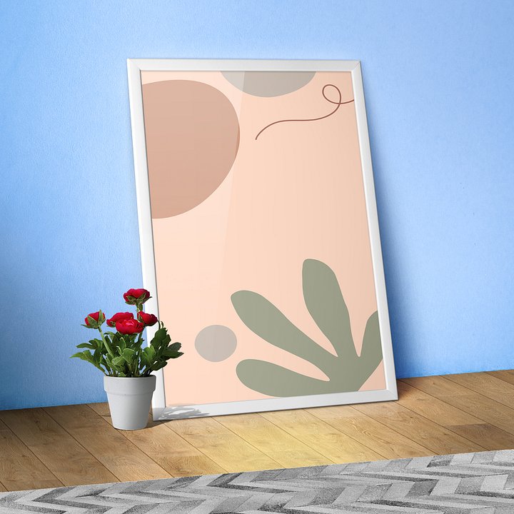 Boho abstract wall art — boho wall decor, aesthetic poster product image (1)