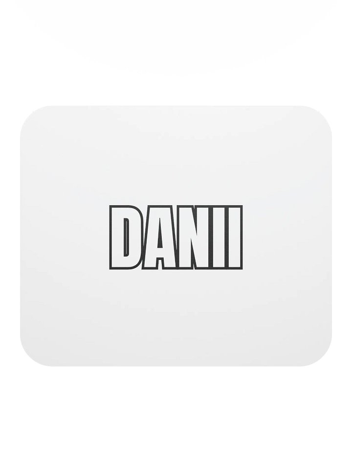 DANII WHITE BLACK MOUSE PAD product image (2)