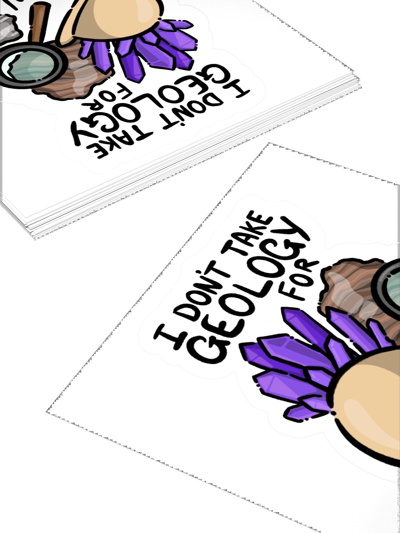 Funny Geology Pun Kiss Cut Sticker product image (4)