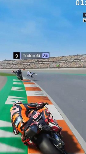 Todoroki scary crash at Valencia 🥶🤣 | #motogp #motogp24 #motogp26 #thohamaingame #fypシ
