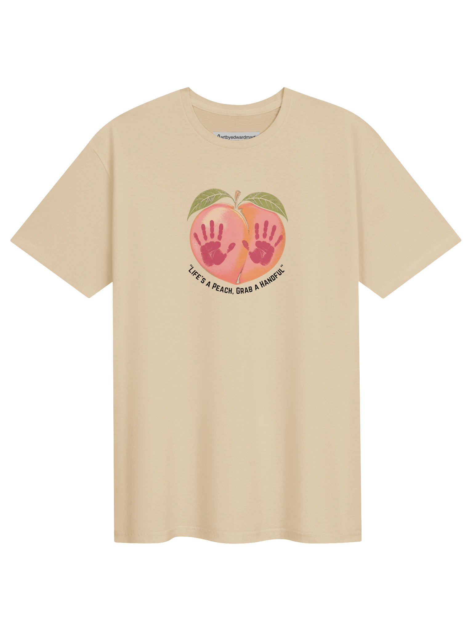 Handprint Peach Graphic Tee product image (2)