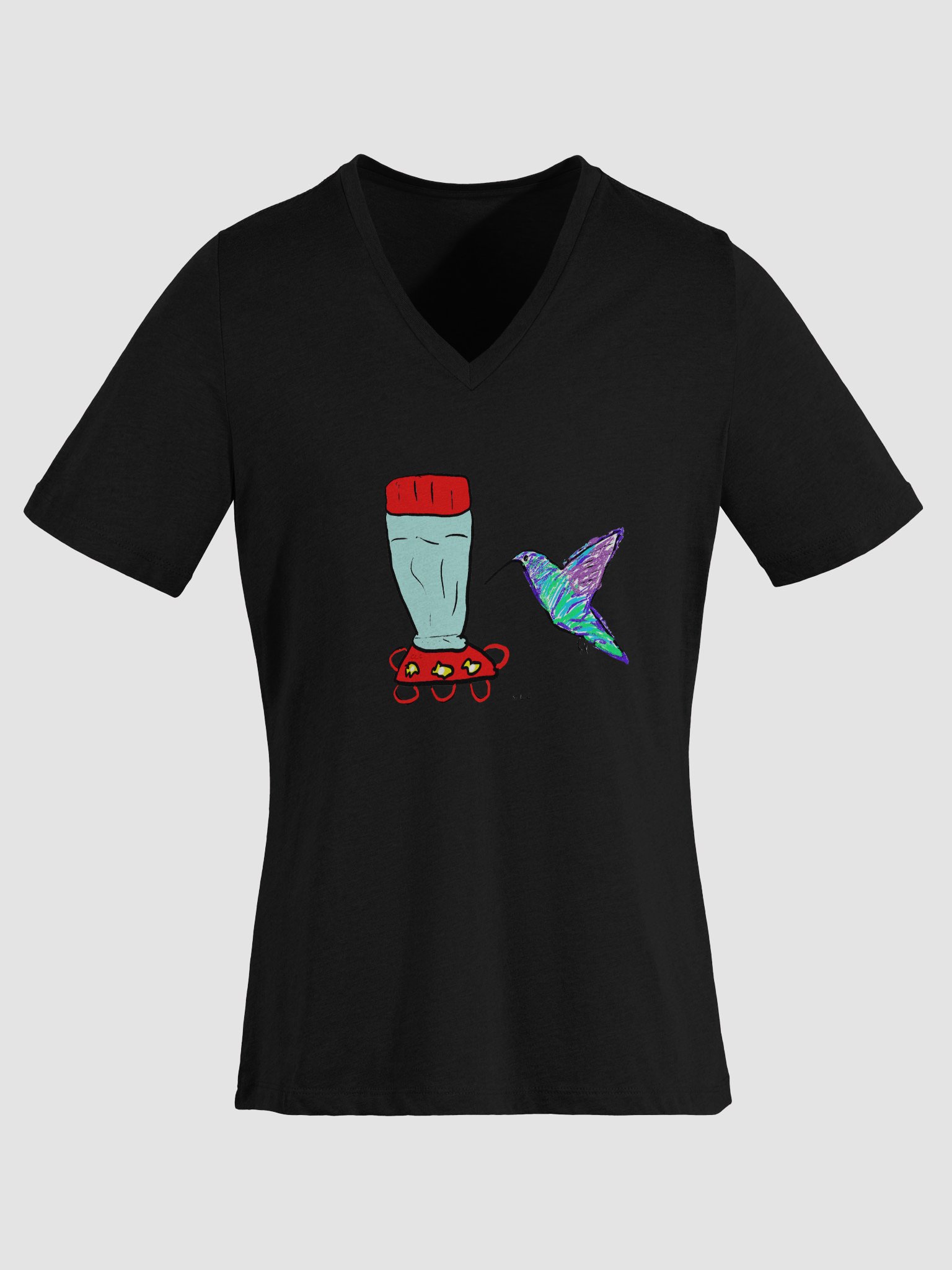 Hummingbird Relaxed V-Neck Tee product image (32)